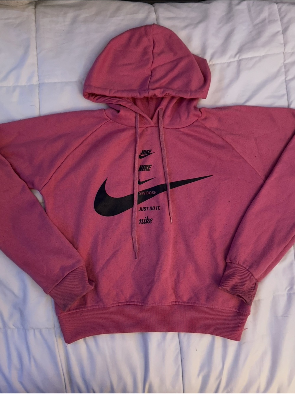 Kids Nike Pink Swoosh Hoodie